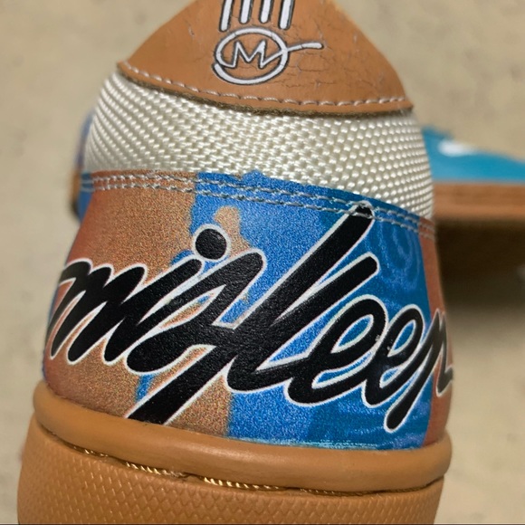 Miskeen Blue & Tan Casual Sneakers Size 11 Skater - Picture 3 of 11